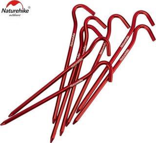 Naturehike C-Kafa 16 cm Çadır Kazığı [8 Pcs] KIRMIZI