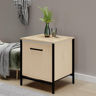 Eportatif Çok Amaçlı Dolap 1 Çekmeceli Komodin Sehpa Çam 1595