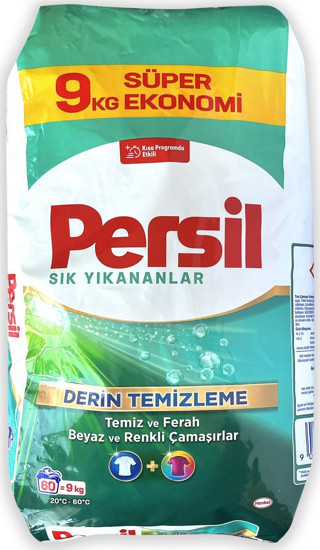 Persil 9 kg Sık Yıkananlar Beyazlarlar ve Renkliler İçin Toz Deterjan
