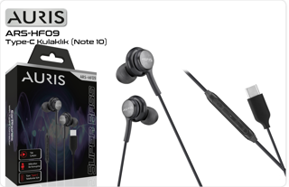 Auris Type-c Silikonlu Mikrofonlu Kulaklık Tak Çalıştır
