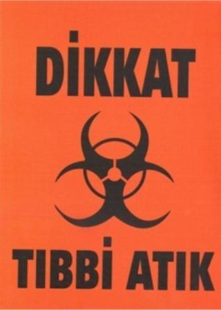 Kamusal Market Tıbbi Atık Etiketi A4 Ebat 21X29 Cm 1 Adet