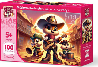 Art Puzzle 100 Parça Puzzle Müzisyen Kovboylar 35417