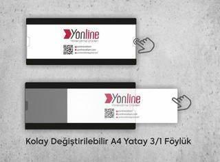 Yönline Kapı Ve Duvar Tipi Kolay Değiştirilebilir A4 1/3 Föylük