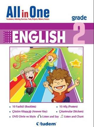 All in One English Grade 2 - Kolektif  - Tudem Yayınları - Ders Kitapları