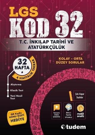 LGS T.C. İnkılap Tarihi ve Atatürkçülük Kod 32 - Kolektif  - Tudem Yayınları - Ders Kitapları
