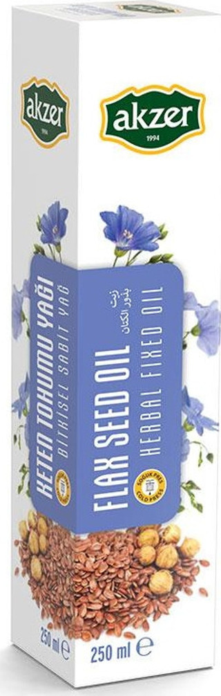 Akzer Keten Tohumu Yağı 250 Ml