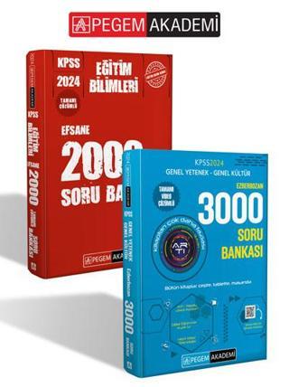 Pegem Akademi 2024 KPSS GYGK 3000 - Eğitim Bilimleri 2000 Soru Bankası Seti (2.Kitap) - Pegem Akademi Yayıncılık