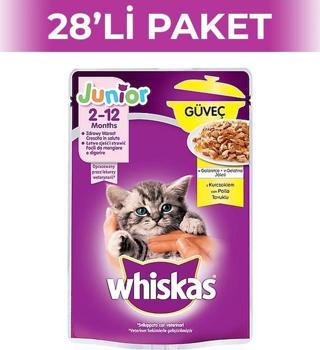 Whiskas Pouch Güveçli Yavru Kedi Maması 85gr 28 Adet