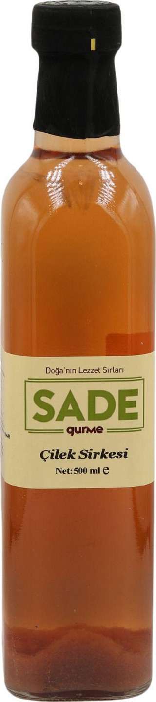 Sade Gurme Çilek Sirkesi 500 Ml