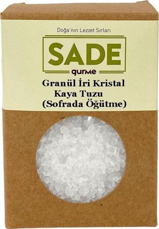 Sade Gurme Gurme Granül Iri Kristal Kaya Tuzu 500Gr ( Sofrada Öğütme )