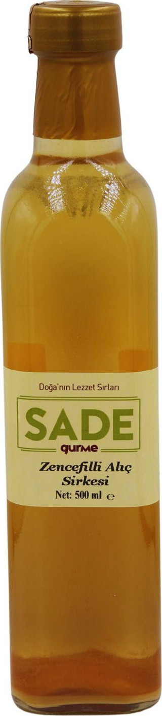 Sade Gurme Zencefilli Alıç Sirkesi 500 Ml