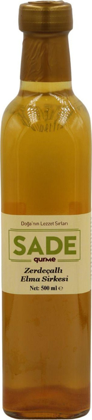 Sade Gurme Zerdeçallı Elma Sirkesi 500 Ml