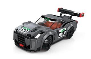 Wange Süper Car GTR Siyah Spor Yarış Arabası 190 Parça Lego