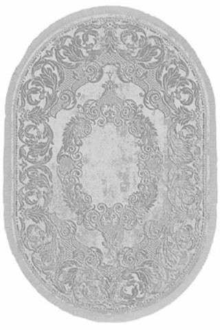 İpek Oval Halı Sardes Koleksiyonu 6201 Gri