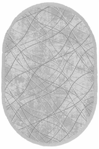 İpek Oval Halı Sardes Koleksiyonu 6310 Gri