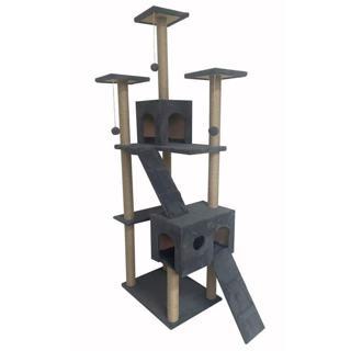 Reyo Pet Residence Kedi Tırmalama Evi Antrasit