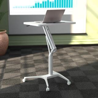 Karr Office D-Flex Mobil Yükseklik Ayarlı Masa - Beyaz Ayak