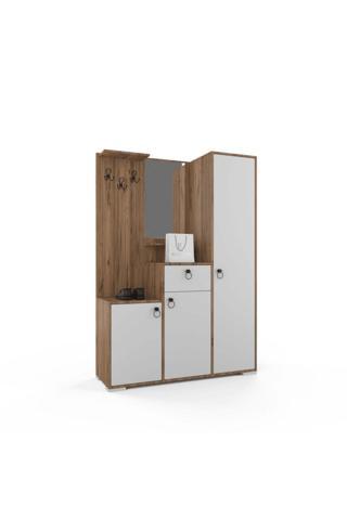 Anzera Lavia Portmanto - Kapaklı - Çekmeceli Atlas Çam - Beyaz