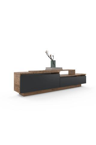 Anzera Londra Tv Ünitesi - Atlas Çam / Antrasit - 2 Kapaklı