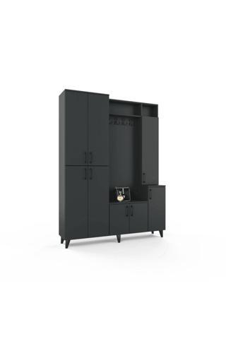 Anzera Lizbon Portmanto / Vestiyer - Siyah