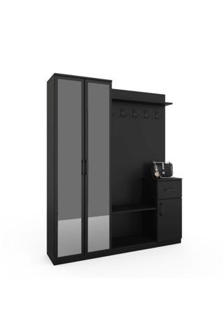 Anzera Terra Portmanto - Siyah - Aynalı