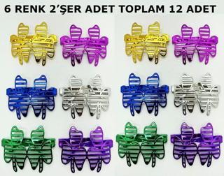 Vegas Casino Kupa Sinek Temalı Parti Gözlüğü 6 Renk 12 Adet