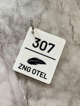 Beyaz Kişiselleştirilebilir Anahtarlık
