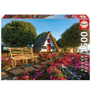 1500 Parça Puzzle Portekiz Madeira Adası - 19938 - Santana Madeira