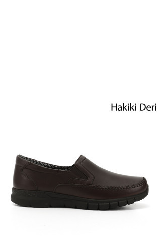 Kadın Kahverengi Hakiki Deri Comfort Ayakkabı