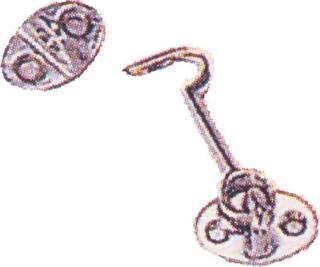 Lalizas KABİN KİLİTİ-KROM KAPLI BAKIR-UZ.:5cm