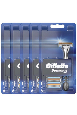 Gillette Sensor3 Mak 6'Lı Bıçak X5 Adet