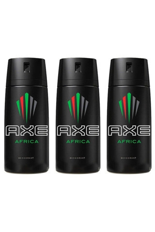 Axe Erkek Deodorant Sprey Africa 150 Ml 8690637981517 (3 Adet)