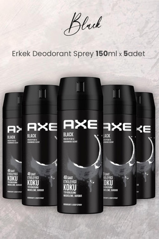 Axe Black Erkek Deodorant Sprey 150 Ml X 5 Adet