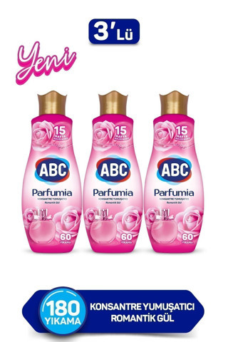 Abc Parfumia Konsantre Çamaşır Yumuşatıcısı Romantik Gül 3 X 1440 Ml