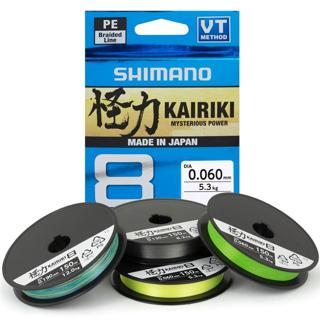 Shimano Kairiki 8B Mantis Green 300m İp Misina 0,21mm