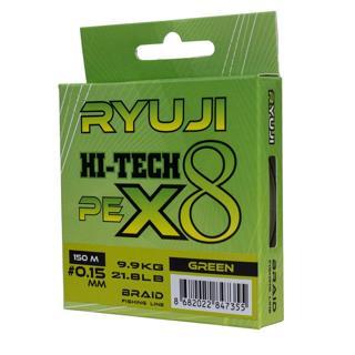 Ryuji HI-Tech PE 8B Green 150m İp Misina 0,06mm
