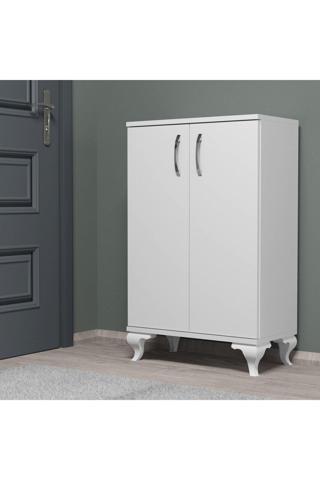 Moxen Mobilya Beyaz A1 Ayakkabılık Çok Amaçlı Dolap