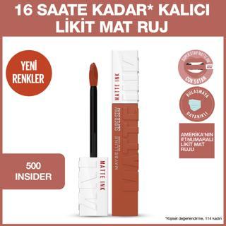 Maybelline New York Super Stay Matte Ink Likit Mat Ruj - 500 Insider