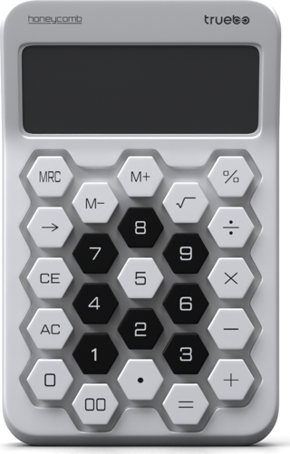 Truebo Honeycomb Beyaz Renkli Hesap Makinesi