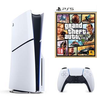 Sony Playstation 5 Slim CD Edition + Ps5 Gta 5 (EURASİA GARANTİLİ)