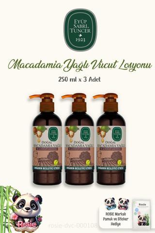 Eyüp Sabri Tuncer 3'lü Doğal Macadamia Yağlı El ve Vücut Losyonu 250 ml ve ROSIE