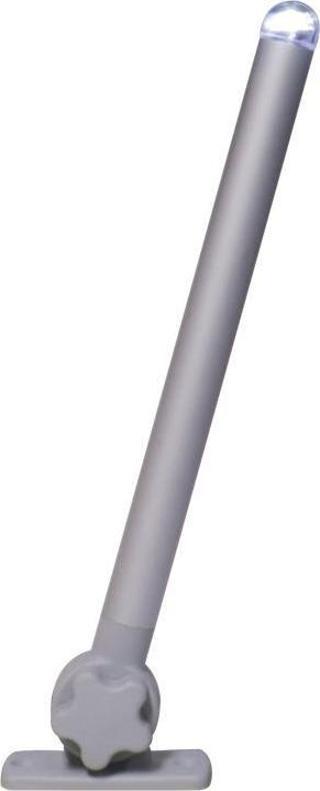 Lalizas MICRO LED Işıklı Direk Soketli 25cm, Beyaz Işık, Gri