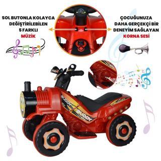 UJ Toys 6V Akülü ATV BUDDY Kırmızı