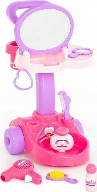 Polesie Takım Diana Güzellik Salonu 9 Parça Aynalı Makyaj Arabası Oyuncak 