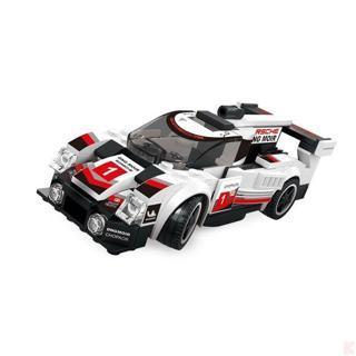 Wange Süper Car Beyaz Spor Yarış Arabası 175 Parça Lego