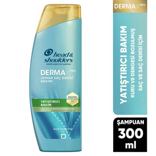 Head&Shoulders DermaXPRO Yatıştırıcı Kepek Karşıtı Şampuan Aloe Vera Özü ve Seramid ile 300ml