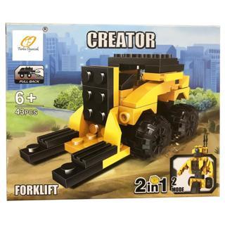 Farbu Oyuncak Farbu Lego İnşaat Serisi 2 in 1 Creator Forklift SP4651 123-75