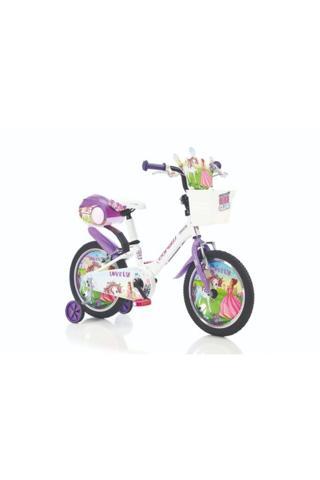 Corelli Çocuk Bisikleti LOVELY J:16 K:KIDS BEYAZ Renk - MOR Yazı / LOVELY.0201109
