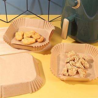 50 Adet Air Fryer Pişirme Kağıdı Tek Kullanımlık 23 Cm Kare Pişirme Kağıdı XXL-Findit