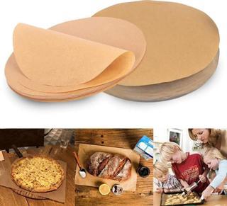 50 Adet Air Fryer Pişirme Kağıdı Yağ Geçirmez  21,5 cm Yuvarlak Model XXL Model Uyumlu-Findit